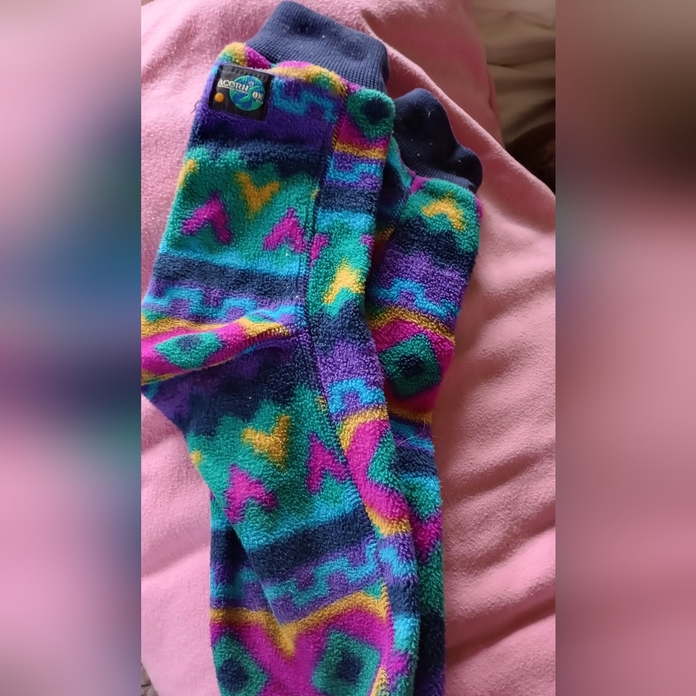 Acorn fleece socks